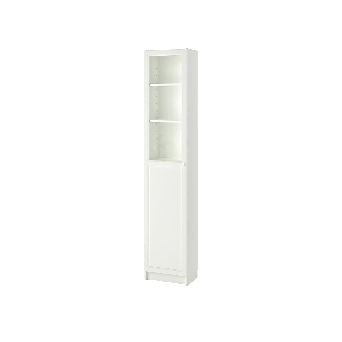 BILLY / OXBERG Bookcase with Panel/Glass Door, 40x202 cm