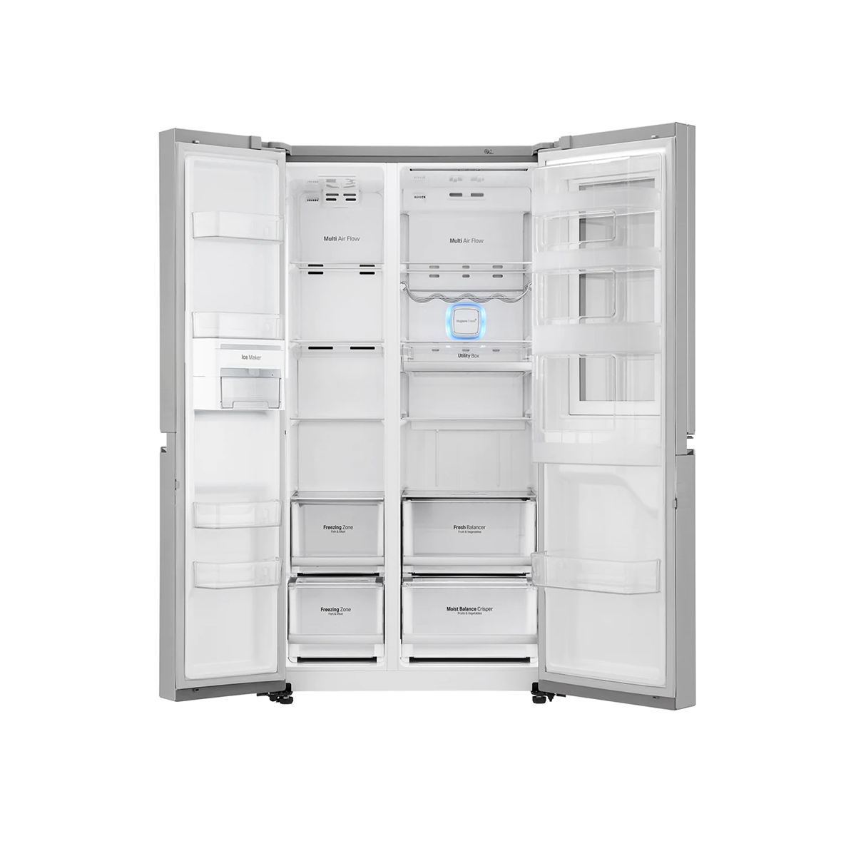 LG 687L Side-by-Side Refrigerator with Door Cooling+ Technology & InstaView Door-in-Door