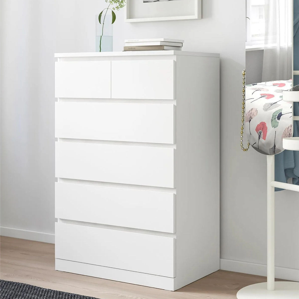 MALM Chest of 6 Drawers, 80x123 cm