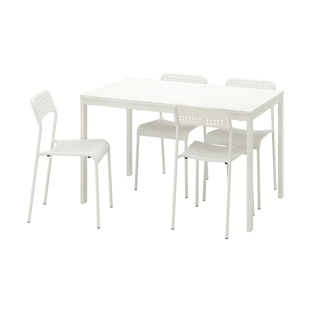 VANGSTA/ADDE Extendable 4+1 Dining Set (80-120 cm)